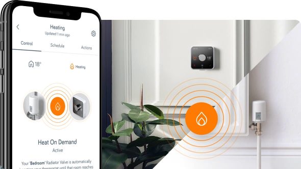 Hive smart thermostat with smart radiator valves